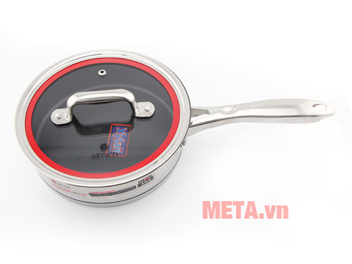 Chảo chống dính inox 304 có vung kính Elmich Praha EL3247 20cm