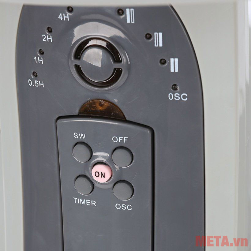 Quạt sưởi carbon Kymito KSH-1000R 900W (Có điều khiển)