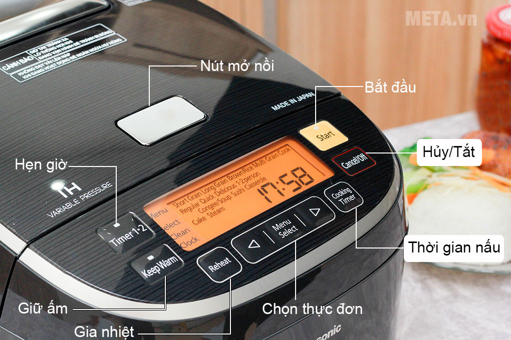 Nồi cơm điện tử cao tần Panasonic SR-PX184KRA - 1.8 lít