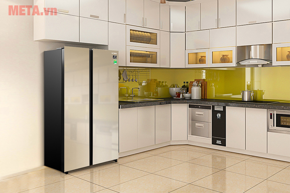 Tủ lạnh side by side Samsung inverter RS62R50014G/SV (647 lít)