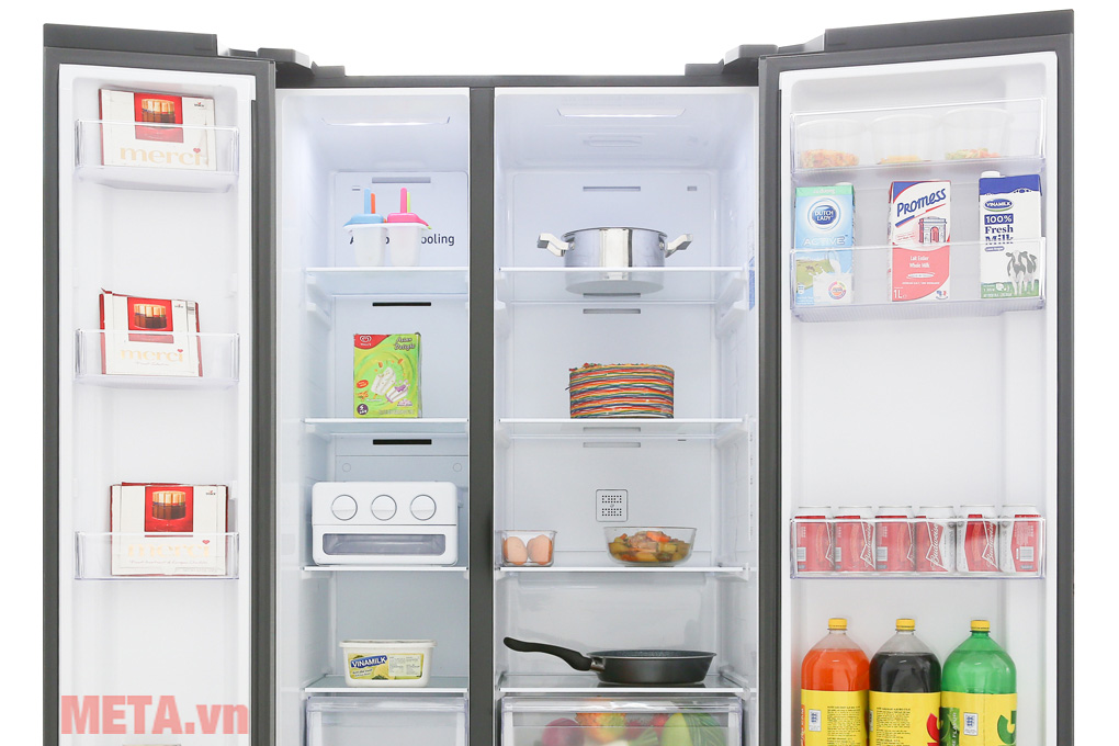 Tủ lạnh side by side Samsung inverter RS62R50014G/SV (647 lít)
