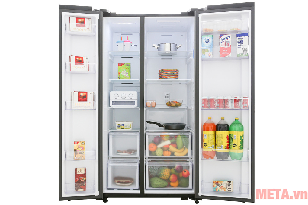 Tủ lạnh side by side Samsung inverter RS62R50014G/SV (647 lít)