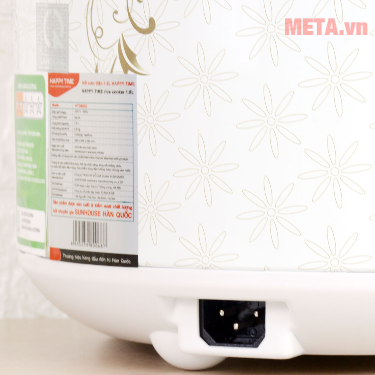 Nồi cơm điện Sunhouse Happy Time HTD8502 1.8 lít
