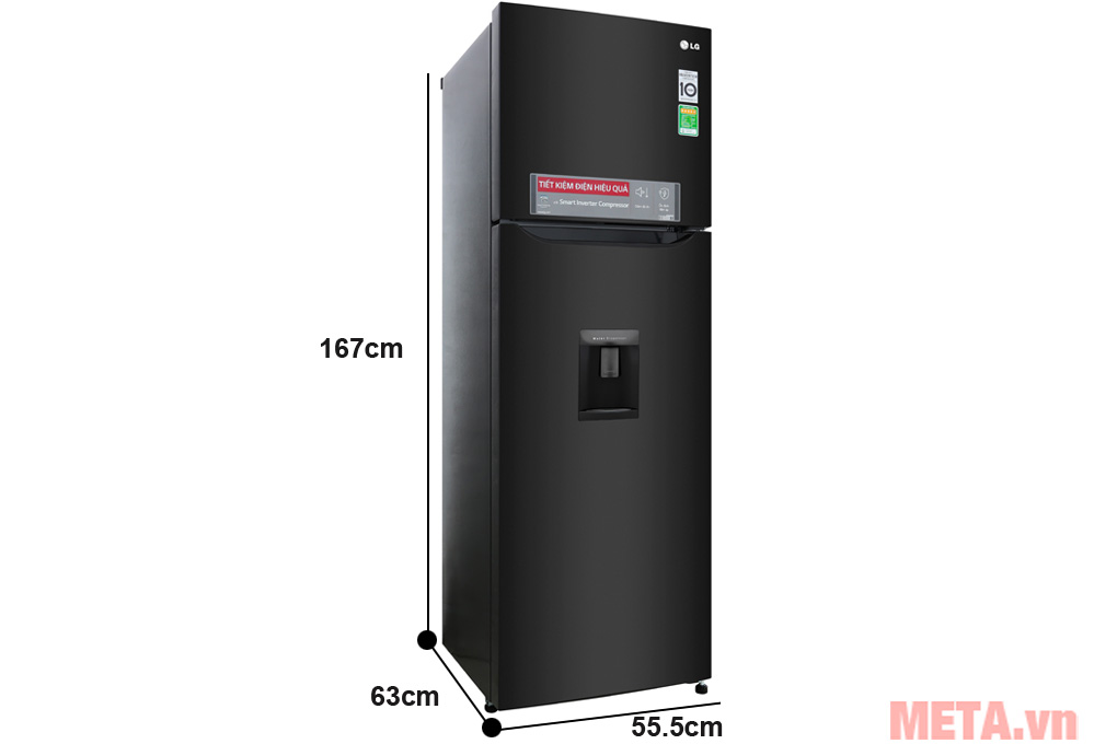 Tủ lạnh LG Inverter GN-D255BL (255 lít)
