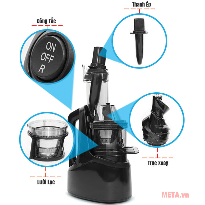 Máy ép trái cây tốc độ chậm Panworld PW-8899