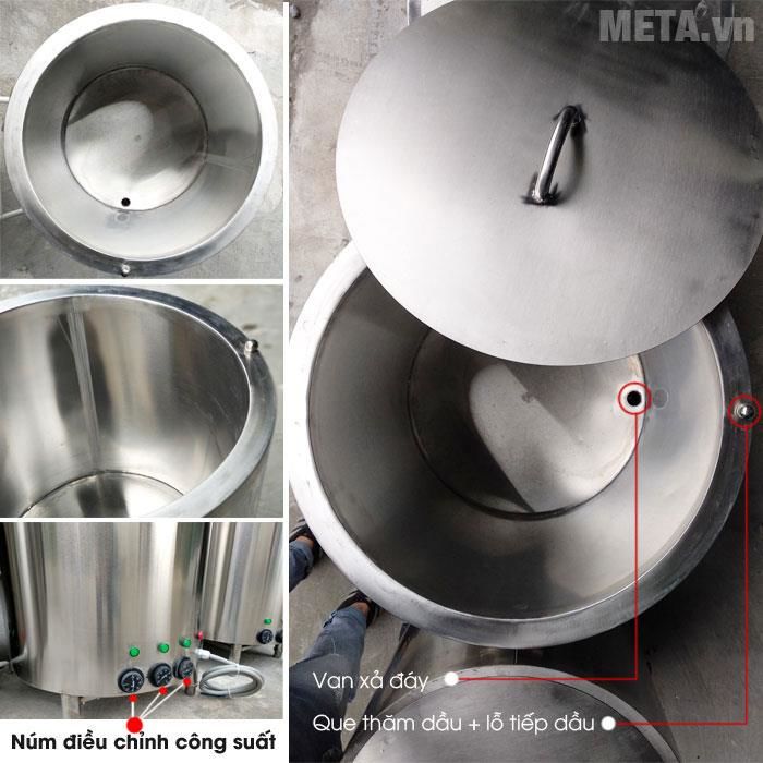 Nồi nấu cháo công nghiệp 70 lít NC70 (Inox 304)