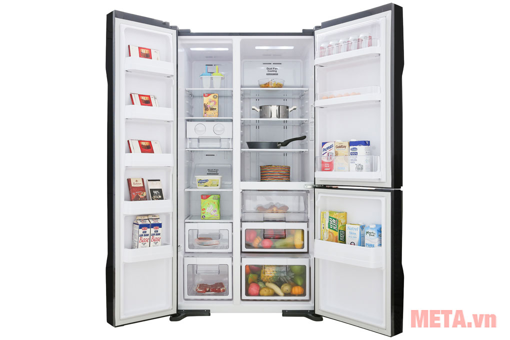 Tủ lạnh Hitachi inverter R-FM800PGV2 (GBK) - 600 lít