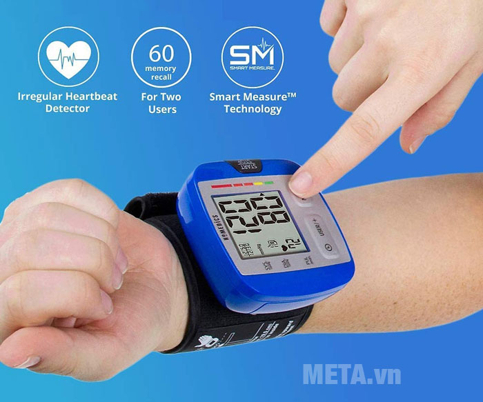 Máy đo huyết áp cổ tay HoMedics BPW-0200A