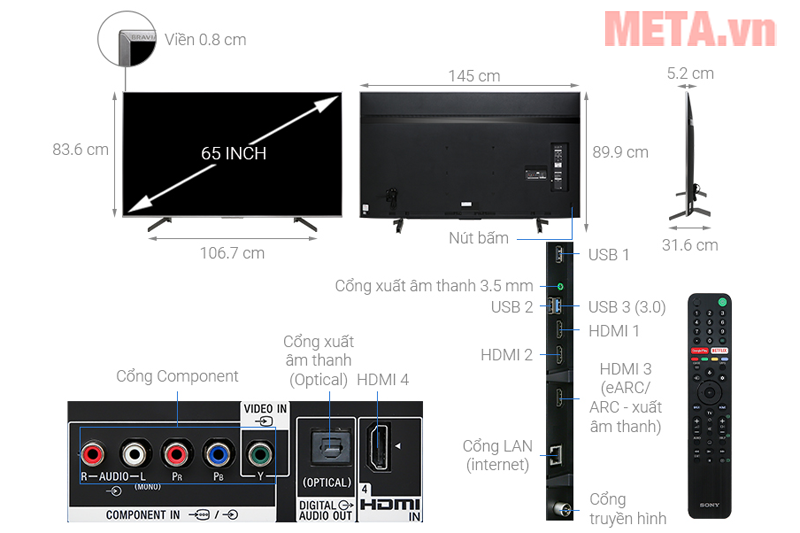 Tivi Android Sony 4K 65 inch KD-65X8500G/S