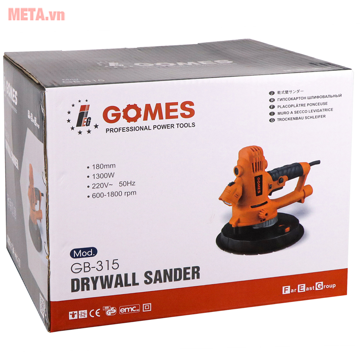 Máy đánh tường có đèn Gomes GB-315