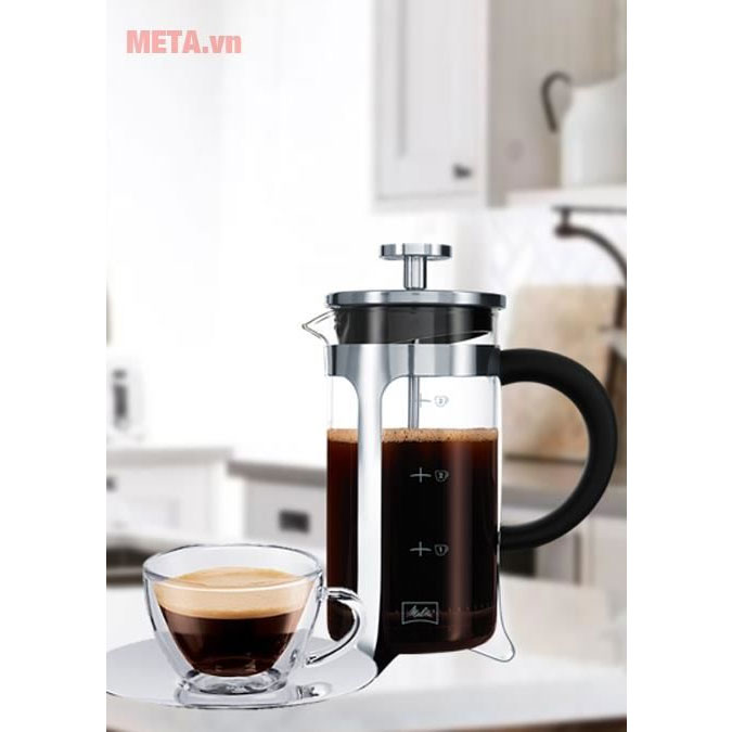 Ấm pha cà phê kiểu Pháp Melitta French Press Premium 3 tách
