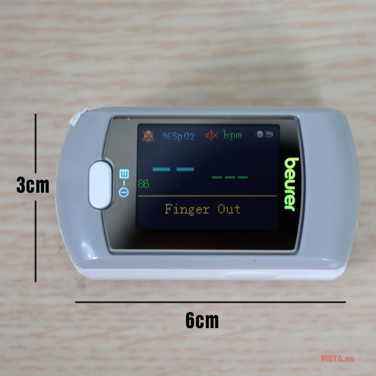 Máy đo nồng độ oxy trong máu SpO2 và nhịp tim Beurer PO80