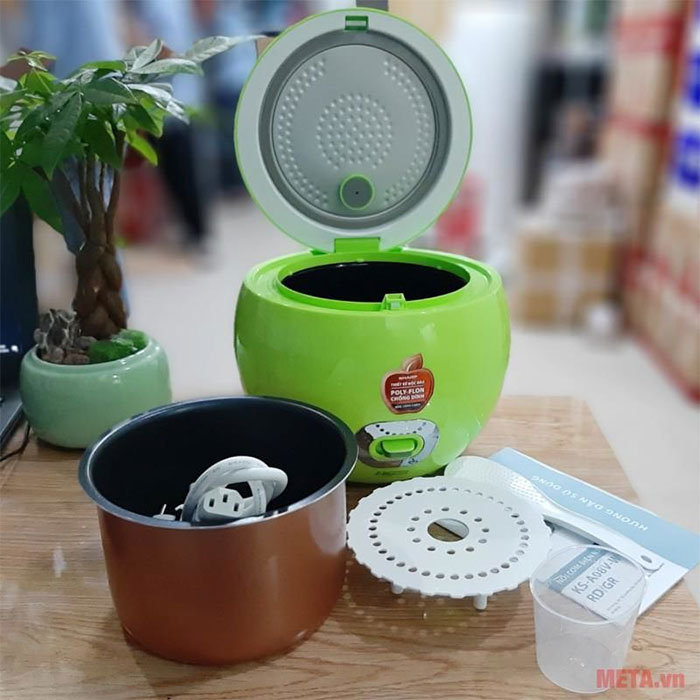 Nồi cơm điện nắp gài Sharp KS-A08V (0.72 lít)