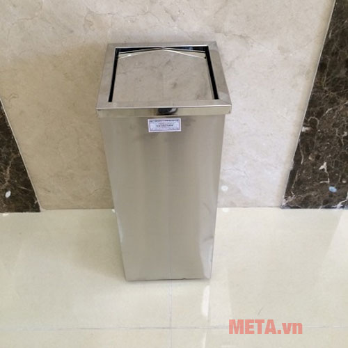 Thùng rác inox nắp lật A34-F