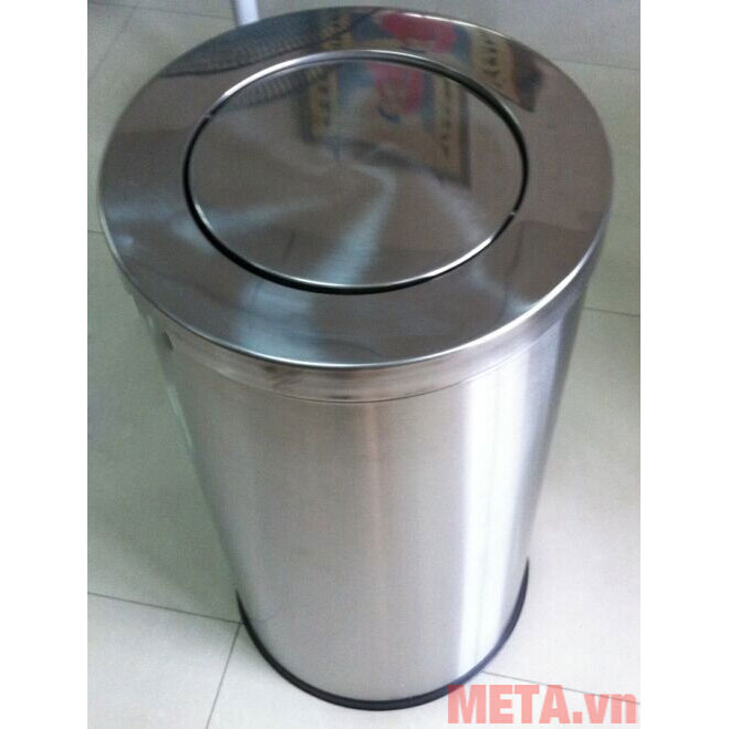 Thùng rác inox nắp lật GEV A35-P