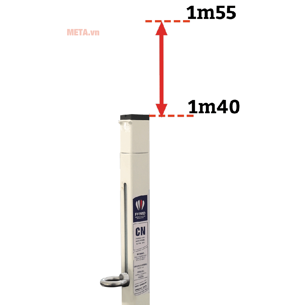 Trụ cầu lông thi đấu đặt nổi Sodex Sport S27280
