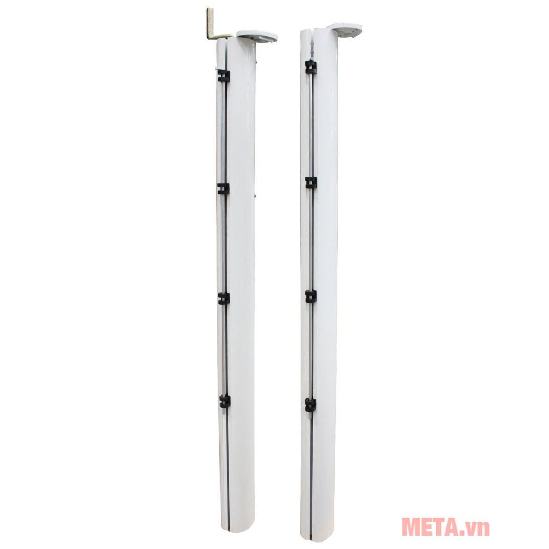 Trụ tennis chôn nòng ống nhôm oval tăng đơ trong S25241