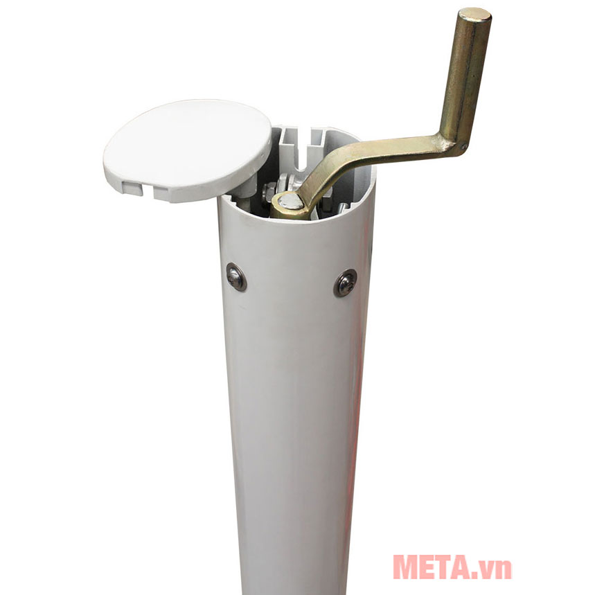 Trụ tennis chôn nòng ống nhôm oval tăng đơ trong S25241