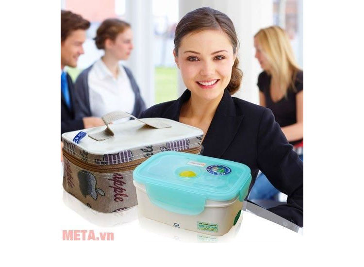 Hộp cơm tự động hâm nóng Komasu KM48T