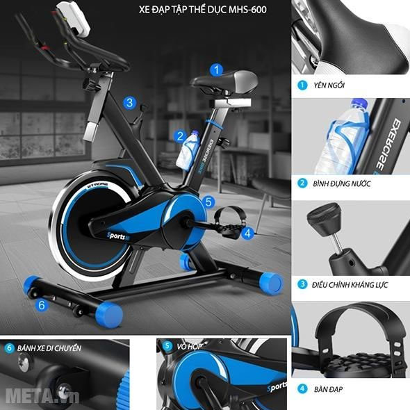 Xe đạp tập Mofit MHS 600