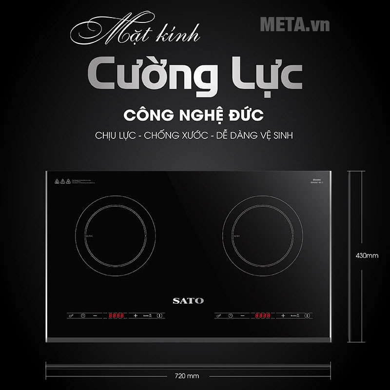 Bếp điện từ đôi Sato SIH267 N1.1