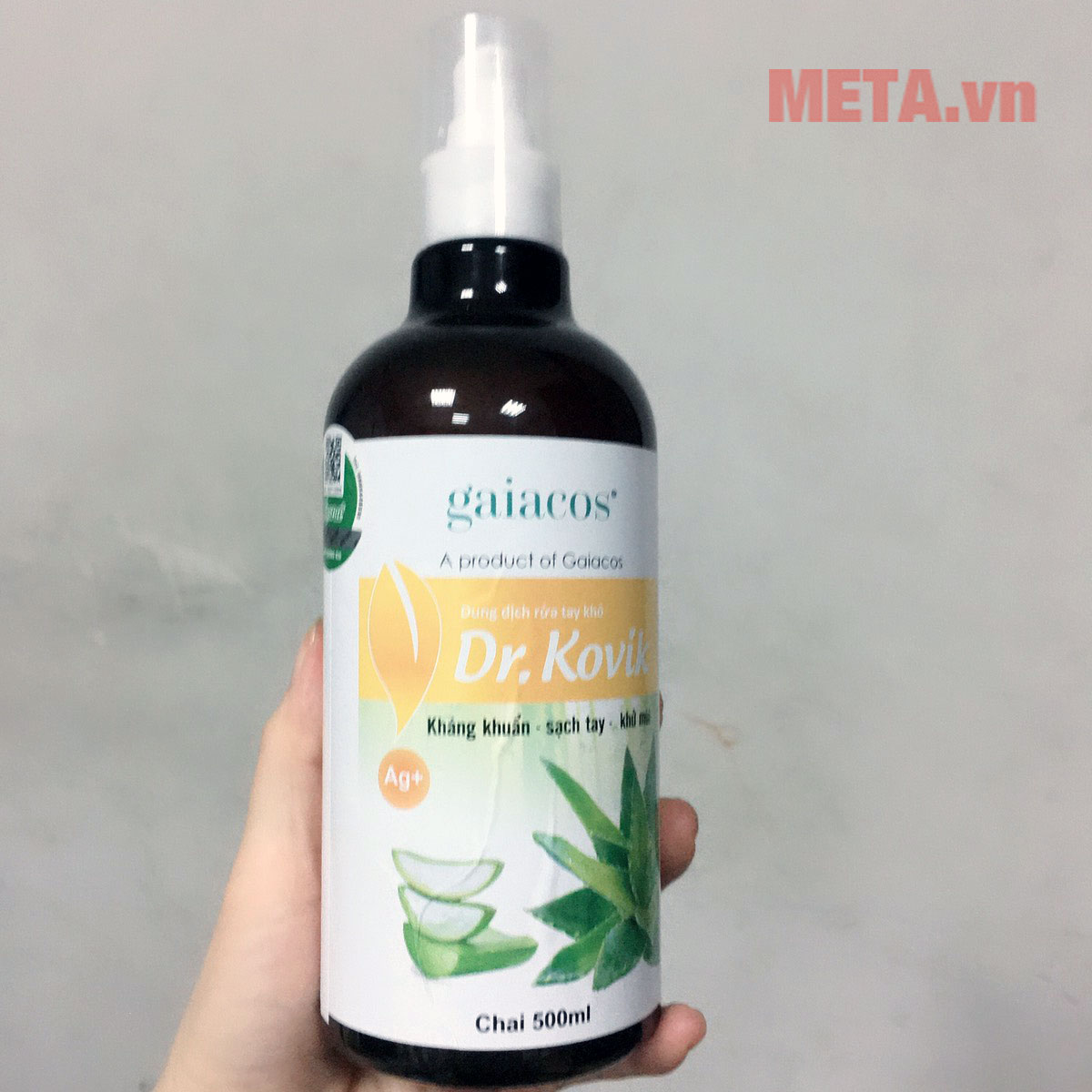 Nước rửa tay khô sát khuẩn Dr Kovik 500ml