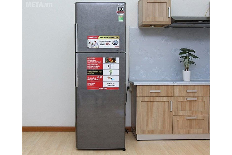 Tủ lạnh Sharp inverter SJ-X346E-DS 342 lít