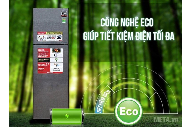 Tủ lạnh Sharp J-TECH INVERTER SJ-X251E-DS 241L