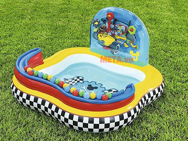 Bể phao vuông có trò chơi kèm theo Bestway 91015 (157x157x94cm)