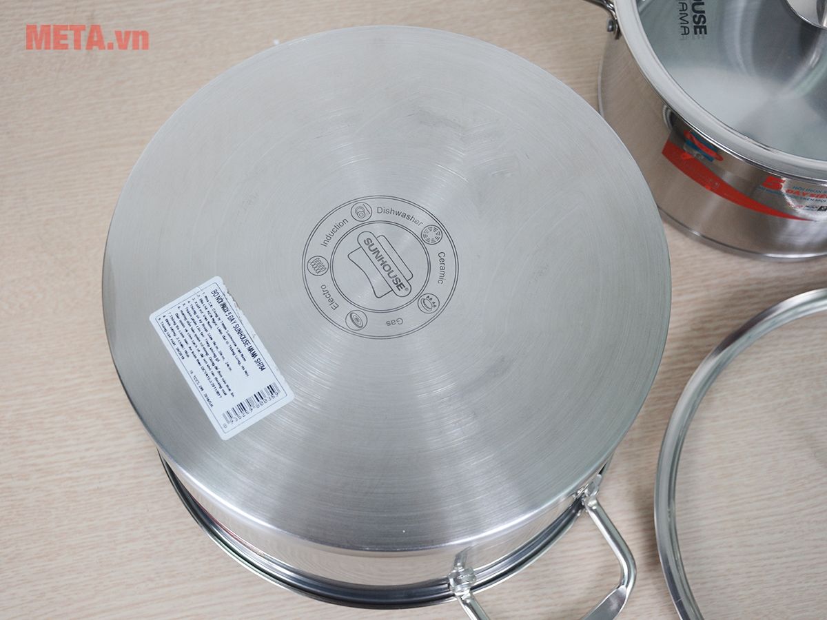Bộ nồi inox Sunhouse MAMA 5 đáy SH784