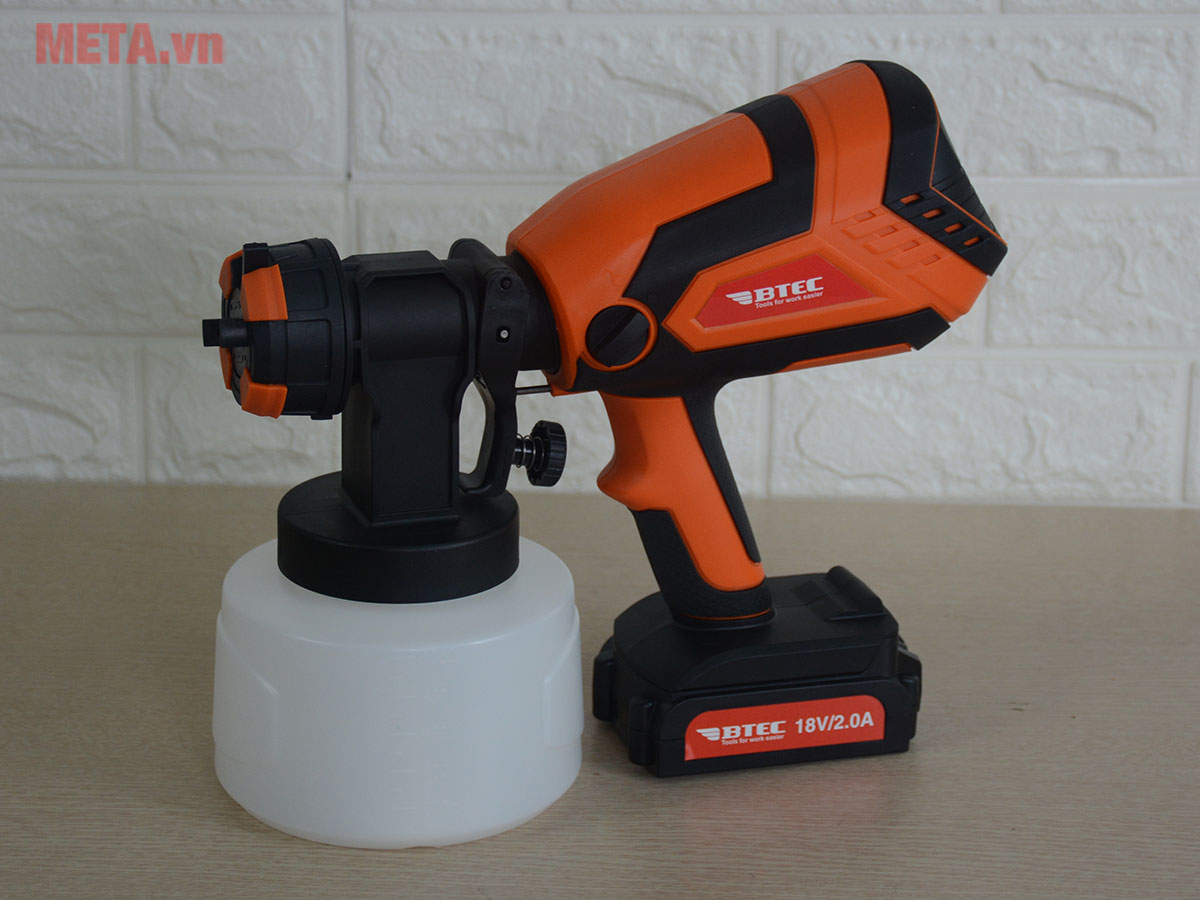 Máy phun sơn dùng pin BTEC BT16-18V
