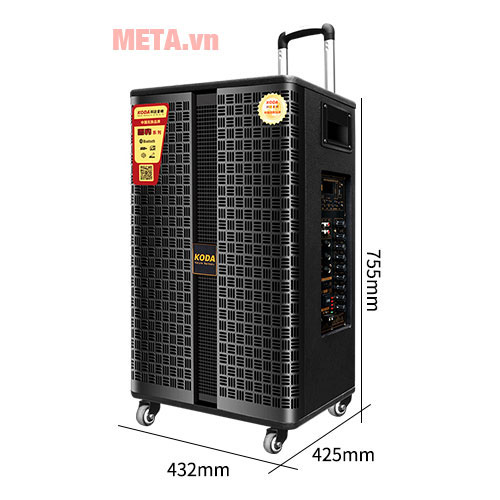 Loa kéo di động Koda KD-1509 (680W, 3 đường tiếng)