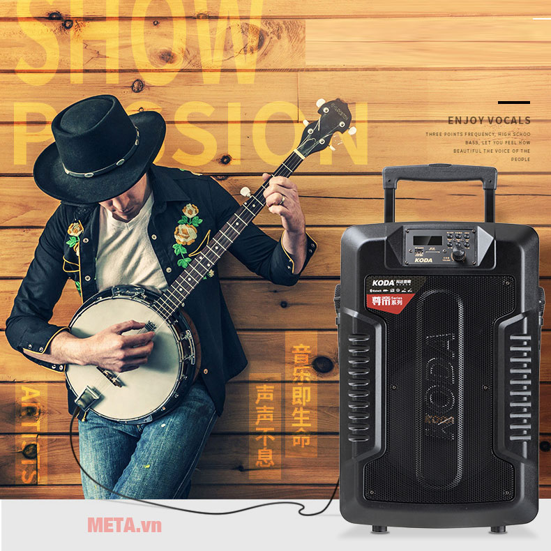 Loa kéo di động Koda KD-1250 (240W, 2 đường tiếng)