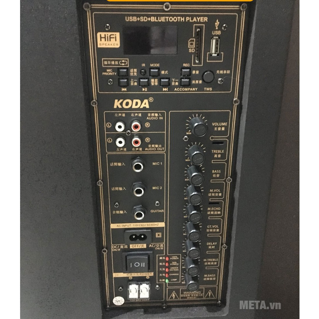 Loa kéo di động Koda KD-1509 (680W, 3 đường tiếng)