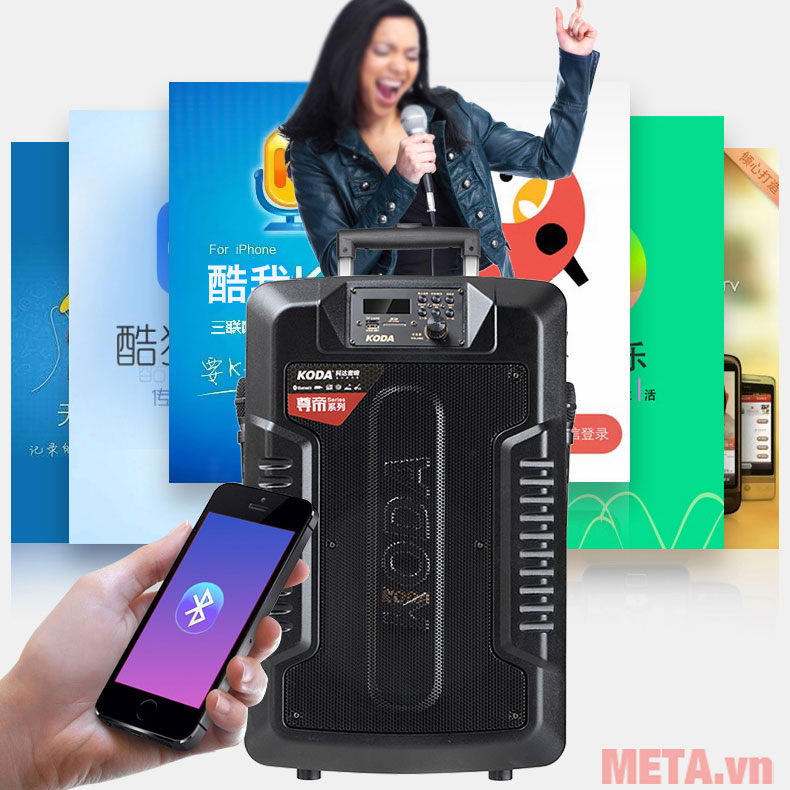 Loa kéo di động Koda KD-1550 (320W, 2 đường tiếng)