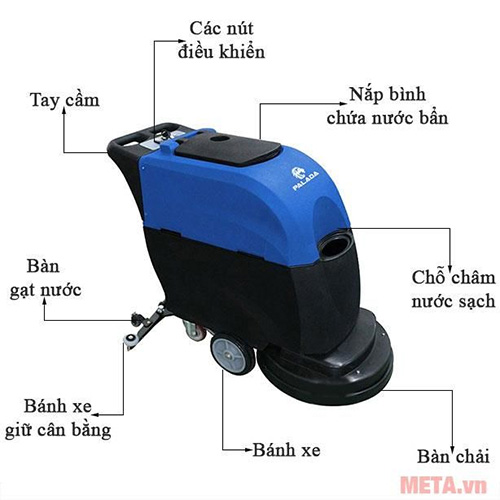 Máy chà sàn liên hợp Palada PD-70D
