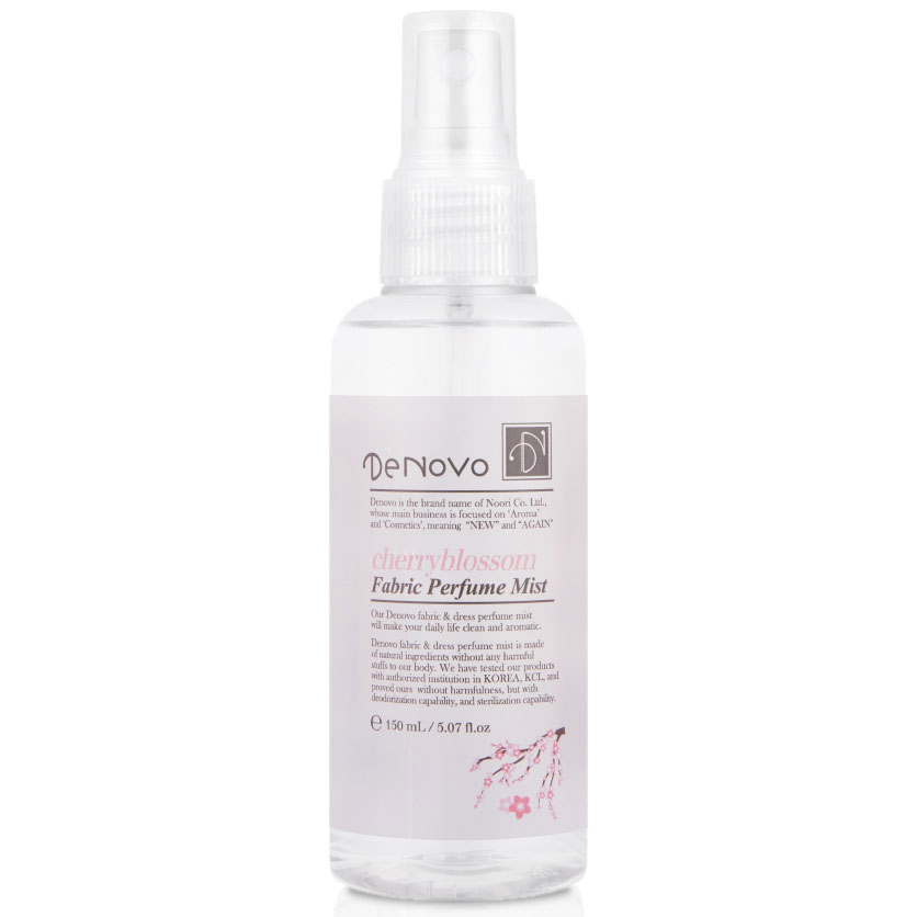 Nước xịt thơm vải kháng khuẩn 99,9% Hàn Quốc Denovo Hương Cherry Blossom
