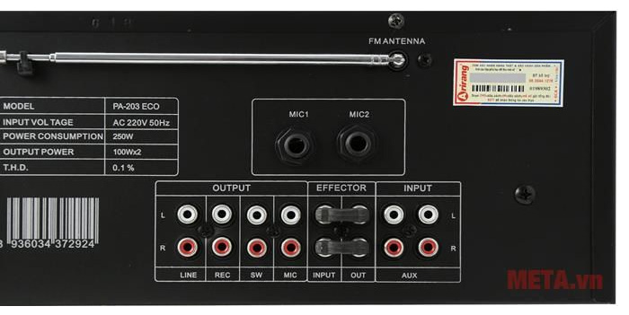 Máy Amply Arirang PA-203 ECO