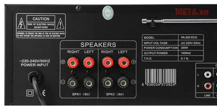 Máy Amply Arirang PA-203 ECO