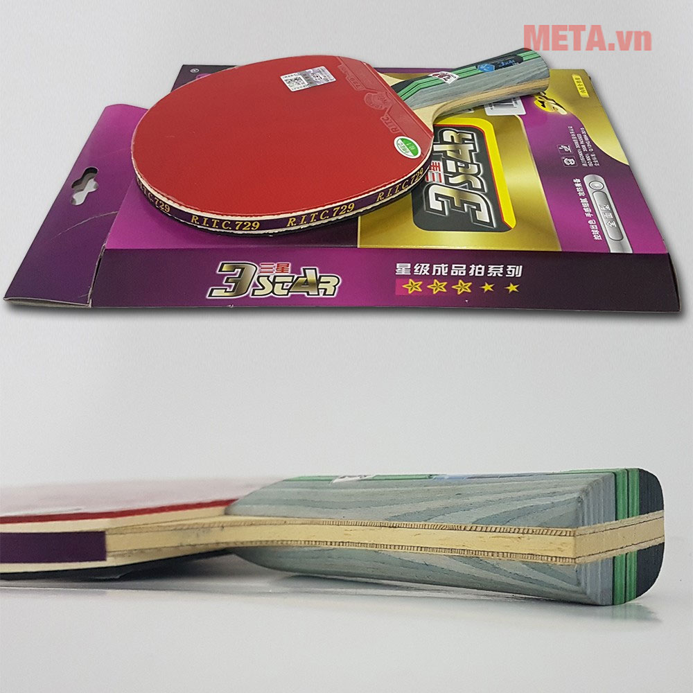 Vợt bóng bàn BB 729 3 sao carbon