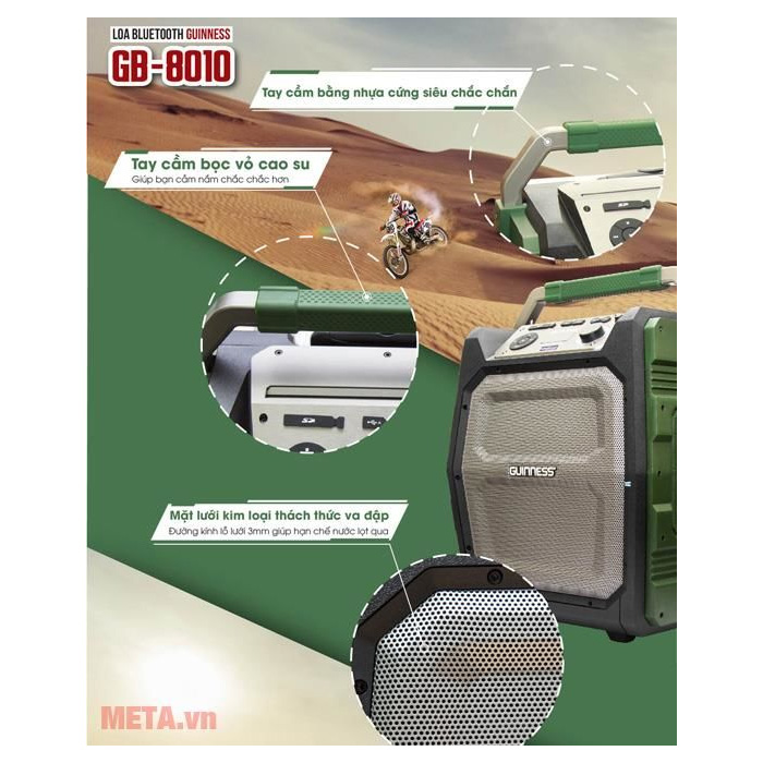 Loa kéo bluetooth Guinness GB-8010