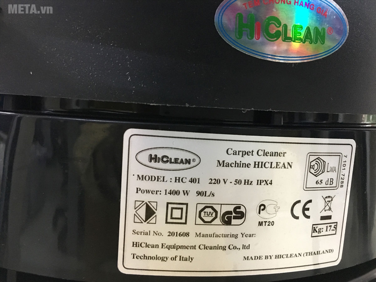 Máy giặt thảm phun hút HiClean HC401