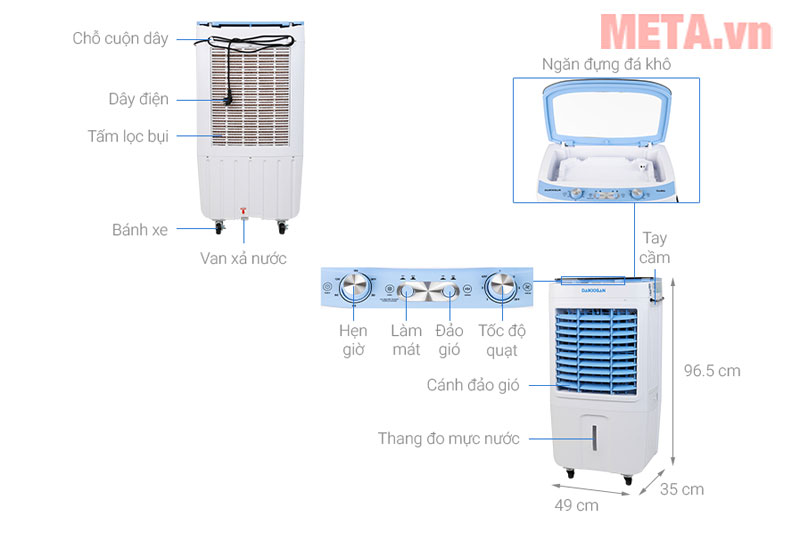 Máy làm mát không khí Daikiosan DKA-03500C
