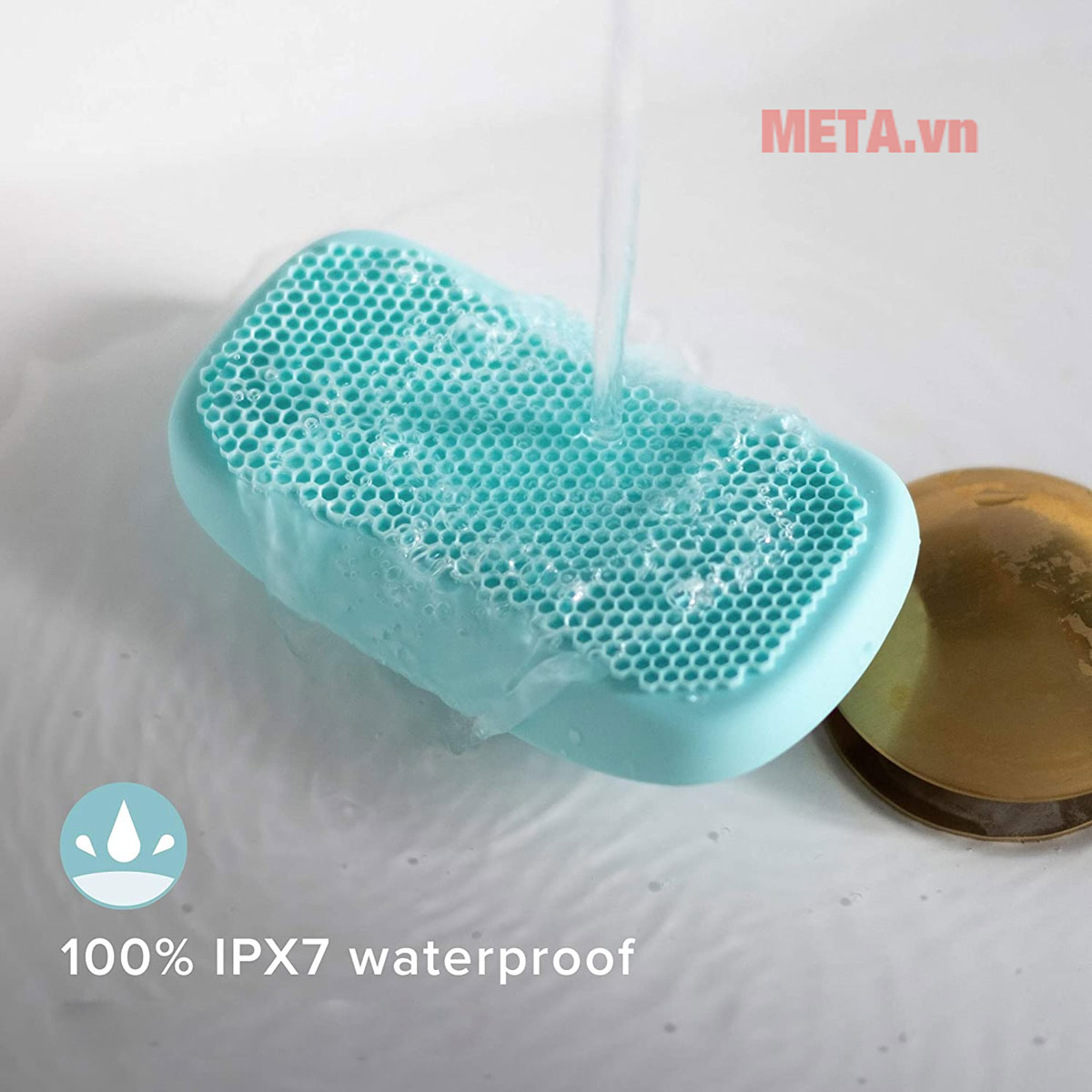 Máy rửa mặt và Body Silicone kháng khuẩn công nghệ siêu âm HoMedics BDY-350