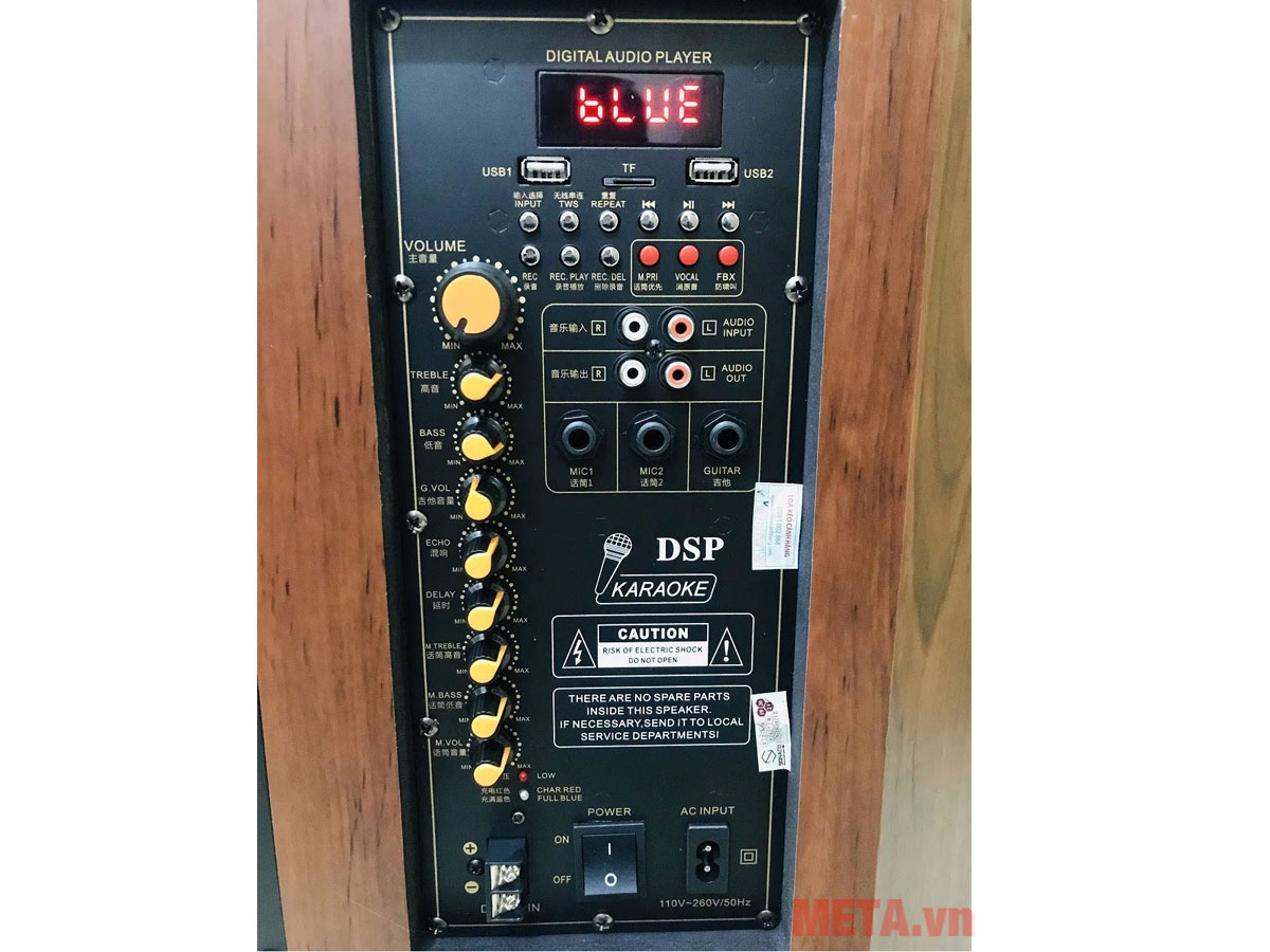 Loa kéo Sonaco SN-156V Bass 40cm có loa trung (3 đường tiếng)