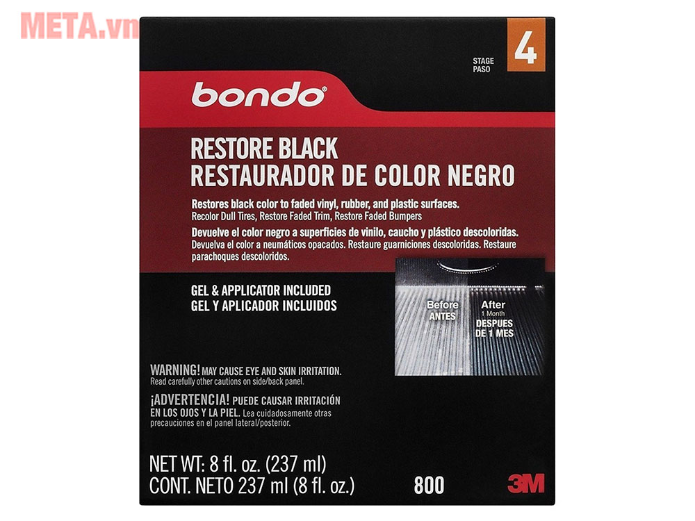 Chai phục hồi nhựa đen 3M Bondo PN0800