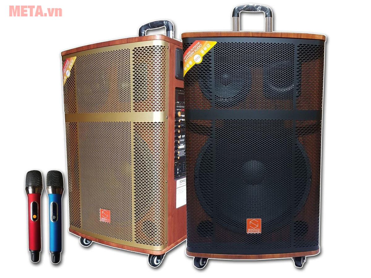 Loa kéo Sonaco SN-156V Bass 40cm có loa trung (3 đường tiếng)