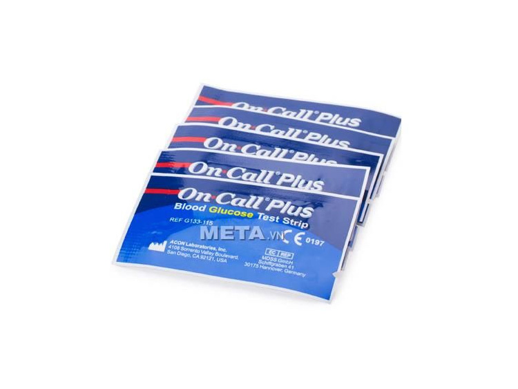 Que thử của máy đo đường huyết On Call Plus G133-115 (hộp 25 que)