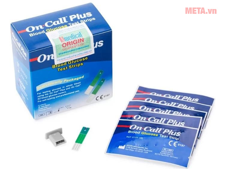 Que thử của máy đo đường huyết On Call Plus G133-115 (hộp 25 que)