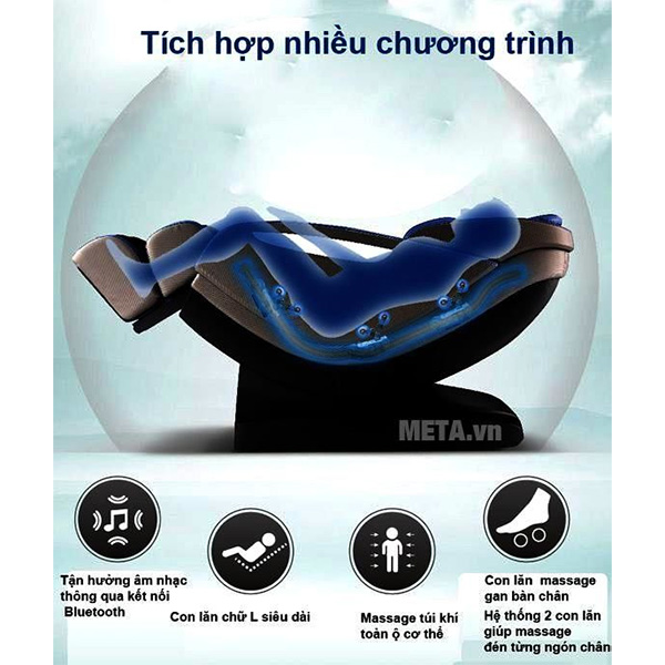 Ghế massage toàn thân Maxcare Max 668